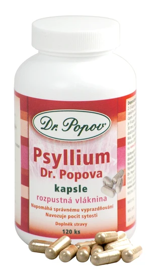 Dr. Popov Psyllium 120 kapslí