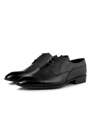 Ducavelli Elite Genuine Leather Men's Classic Shoes Derby Classic Shoes Lace-Up Classic Shoes.