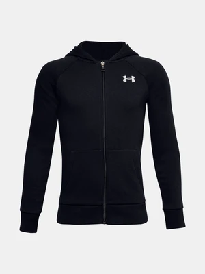 Under Armour Sweatshirt UA RIVAL COTTON FZ HOODIE-BLK - Boys