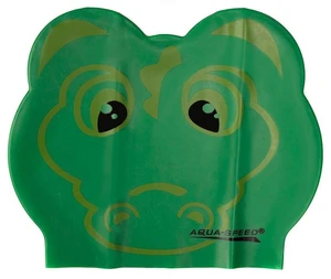 AQUA SPEED Kids's Swimming Cap ZOO Latex Crocodile