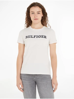 Bílé dámské tričko Tommy Hilfiger - Dámské