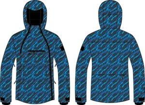 Men's ski jacket with membrane ALPINE PRO GHAD electric blue lemonade variant PA