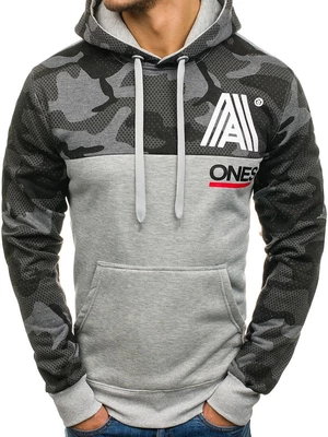 Men's hooded sweatshirt DD53 - grey,