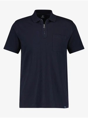 Dark blue men's polo shirt LERROS - Men