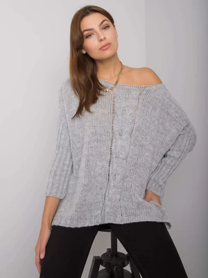 OCH BELLA Grey oversized sweater