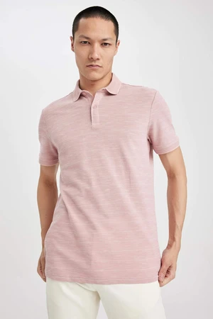 DEFACTO Slim Fit Polo Neck Short Sleeve T-Shirt