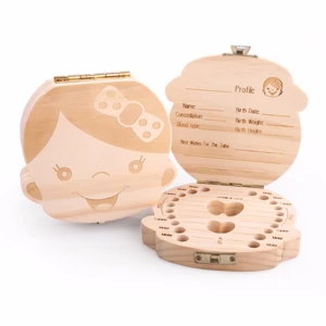 Wooden Kids Tooth Storage Box First Child Kids Deciduous Tooth Storage Box Souvenir Deciduous Tooth Box Tooth Storage Box