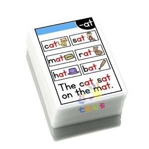 New 107pcs Root Phonics Cards For Children English Learning Word Cards Support Scan Code Pronunciation Memory Spelling Game Book