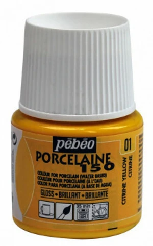 Barva na porcelán Porcelaine 45ml – 01 žlutá citronová