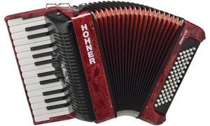 Hohner Bravo II 60 Red Klávesový akordeon