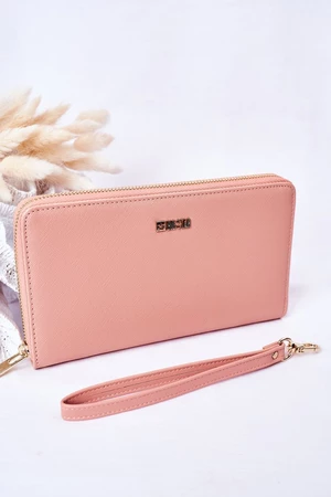 Large Leather Wallet Big Star Pink