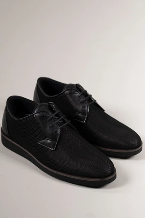 Riccon Black Men's Casual Shoes 0012232