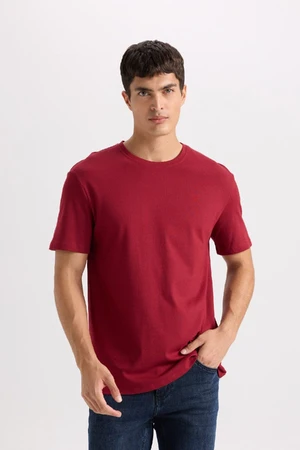 DEFACTO New Regular Fit Crew Neck Basic Plain Short Sleeve T-Shirt