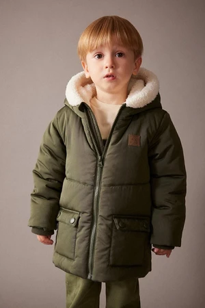 DEFACTO Baby Boy Water Repellent Fleece Century Hooded Puffer Jacket