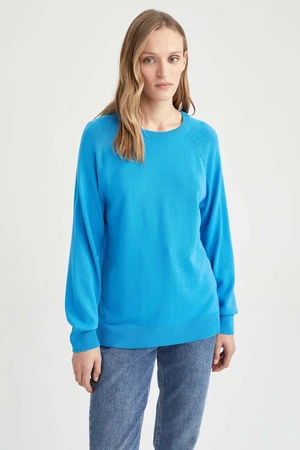 DEFACTO Relax Fit Crew Neck Basic Sweater