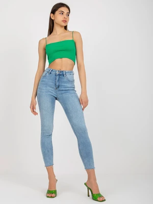 Women's blue jeans slim fit