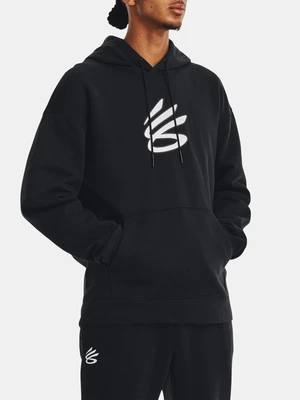 Under Armour Mikina Curry Big Splash PO Hoodie-BLK - Pánské