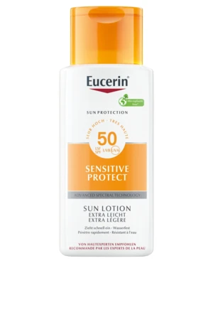 EUCERIN Sun Protection Extra lehké mléko na opalování Sensitive Protect SPF50+ 150 ml