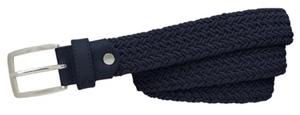 Alberto Basic Braided Womens Navy 100 cm Cinturón