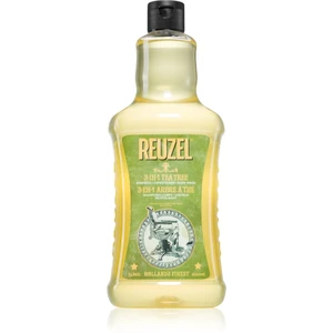 Reuzel Tea Tree 3 v 1 šampon, kondicionér a sprchový gel pro muže 1000 ml