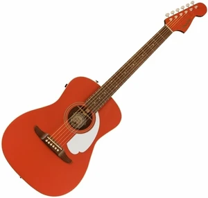 Fender Malibu Player Fiesta Red Sonstige Elektro-Akustikgitarren