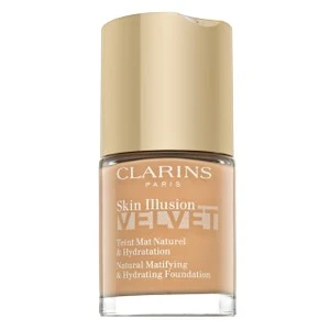 Clarins Skin Illusion Velvet Natural Matifying & Hydrating Foundation tekutý make-up s matujícím účinkem 108.5W Cashew 30 ml