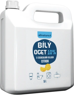 ALLNATURE Bílý ocet 10 % s vůní citrónu 5 l