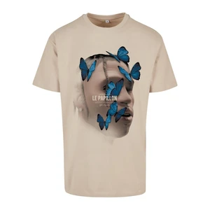 Le Papillon Oversize Tee mokrý písek