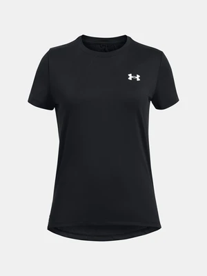 Čierne dievčenské športové tričko Under Armour Knockout Tee