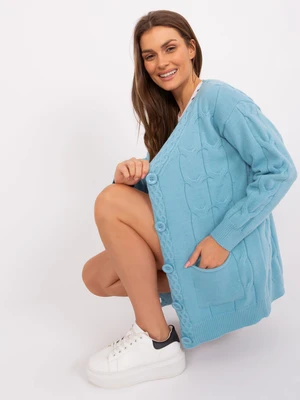 Light blue cardigan with pockets