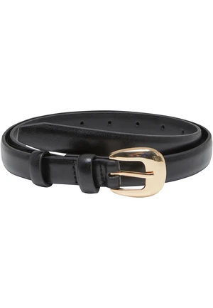 Pásek Chunky Buckle černá/zlaté barvy