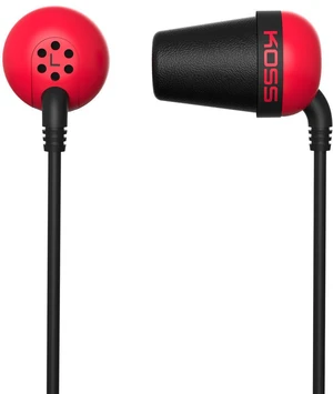 KOSS The Plug Rojo En la oreja los auriculares