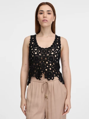 Orsay Black women's crochet top - Women's