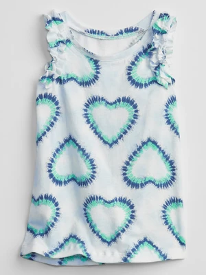 GAP Dětský top ruffle tank - Holky