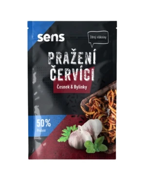 SENS Pražení červíci - Česnek & Bylinky 12 g