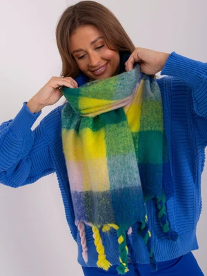 Cobalt yellow warm women's scarf