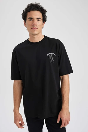 DEFACTO Oversize Fit Crew Neck Printed T-Shirt