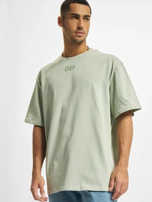 Green T-shirt with silicone print DEF