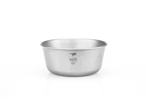 Titánová miska Bowl Keith® 550 ml (Farba: Strieborná)