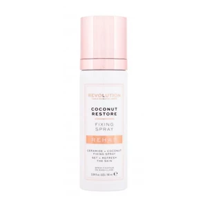 Makeup Revolution London Rehab Coconut Restore Fixing Spray 90 ml fixátor make-upu pro ženy