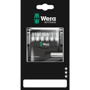 Wera Bit-Check 12 Metal 1 SB 05136393001 sada bitov 12-dielna 1/4" (6,3 mm) vr. držiaku bitov