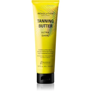 Makeup Revolution Beauty Tanning Butter vyživujúce telové maslo so samoopaľovacím účinkom odtieň Ultra Dark 150 ml