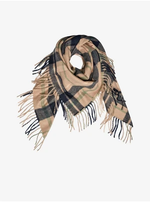 Black and Beige Ladies Checkered Scarf Pieces Nyla - Women