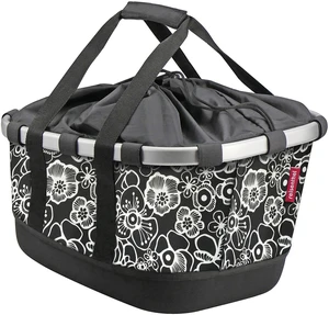 KLICKfix Bikebasket GT Geantă pentru portbagaj Fleur Black 21 L