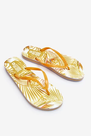 Women's Fashion Flip-Flops Big Star LL274819 yellow