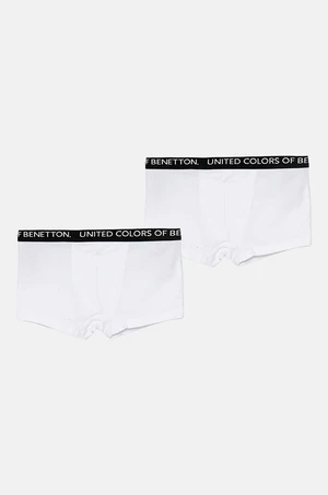 Dětské boxerky United Colors of Benetton 2-pack bílá barva, 3OP80X230