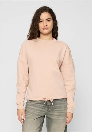 Ladies Oversized Crew Light Rose