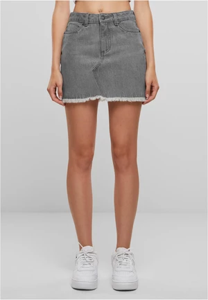Dámská mini džínová sukně UC - šedá