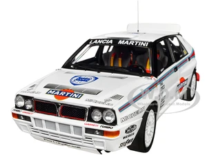 Lancia Delta HF Integrale Evoluzione Test Car White "Martini Racing" 1/18 Diecast Model Car by Kyosho