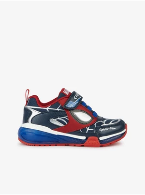 Red and Blue Boys Sneakers Geox Bayonyc - Boys